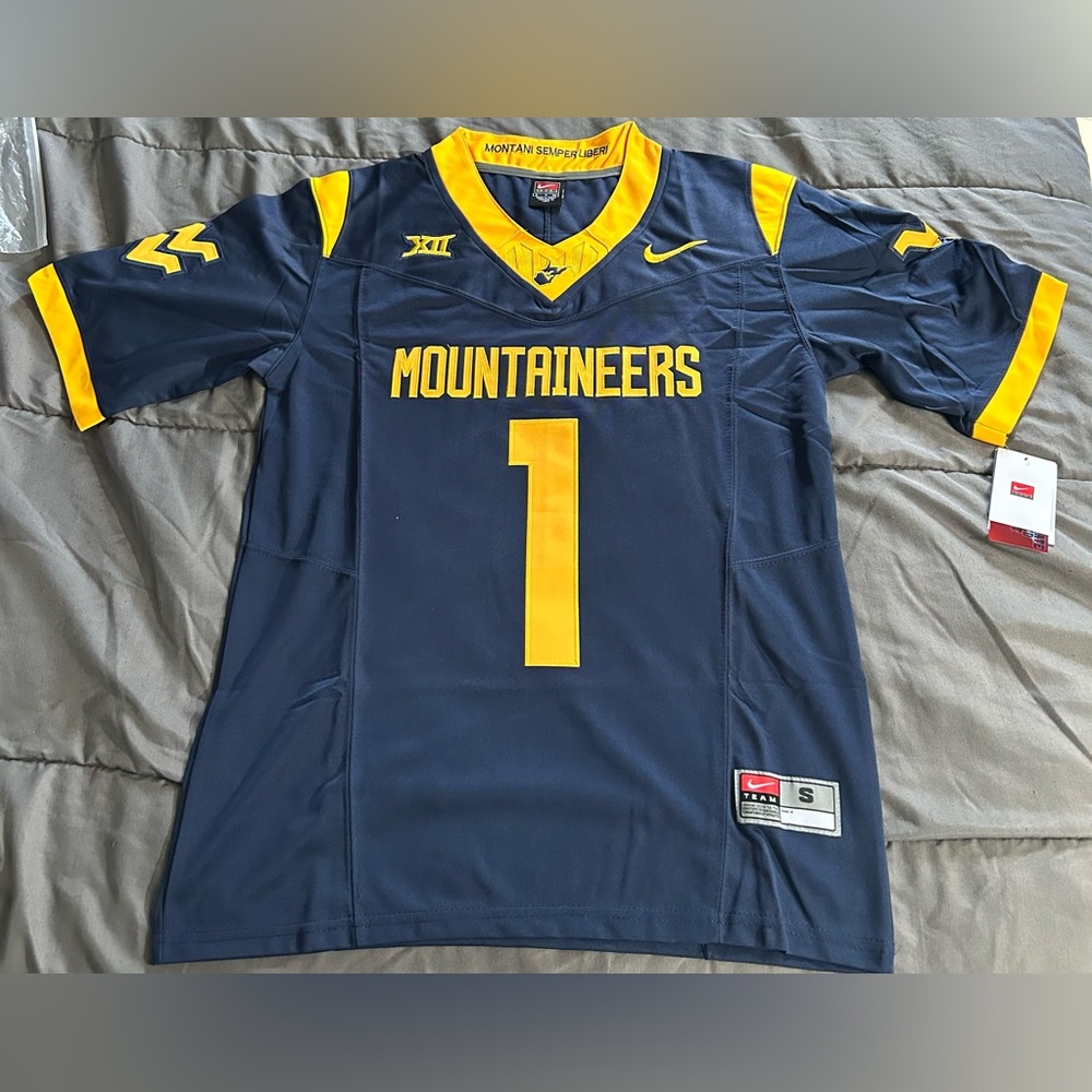 Nike Mountaineers Navy and Gold Jersey